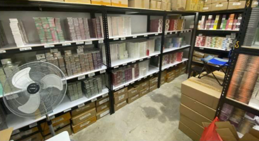 A total of 10,057 assorted e-vaporisers, 48,822 assorted pods and 187 e-liquids were seized in the storage facility at Boon Lay. u00e2u20acu201d Picture by Singapore Health Science Authority
