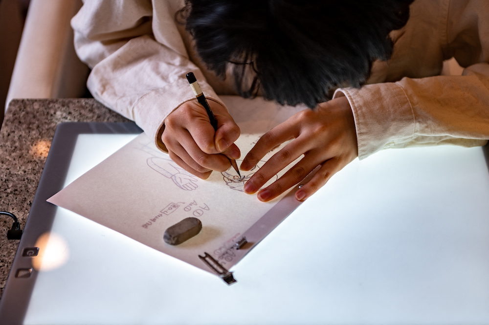 This picture taken on June 17, 2021 shows a student drawing at the anime school Sasayuri in Tokyo. u00e2u20acu201d AFP pic