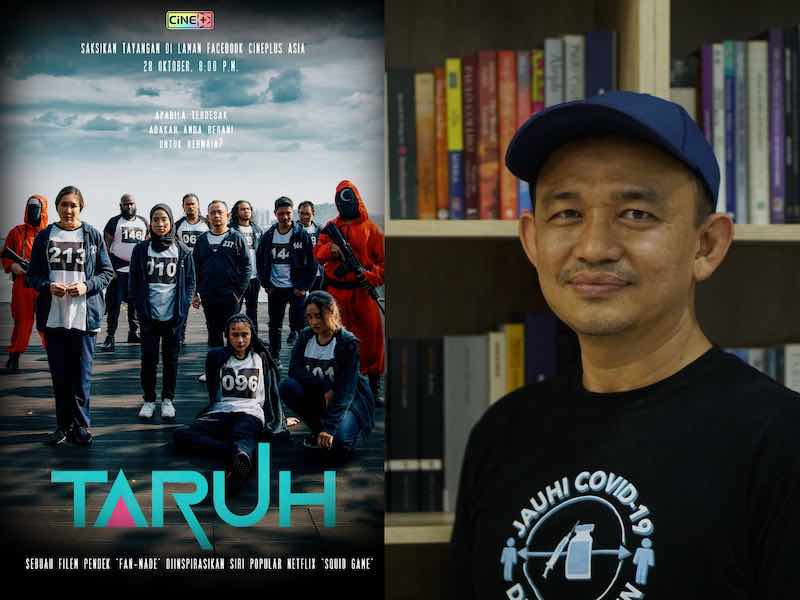 Malaysians were left surprised after seeing the former education minister Maszlee Malik appearing in a trailer for a u00e2u20acu02dcSquid Gameu00e2u20acu2122-inspired short film called 'Taruh'. u00e2u20acu201d Picture courtesy of Facebook/ Cineplus Asia and Arif Zikri