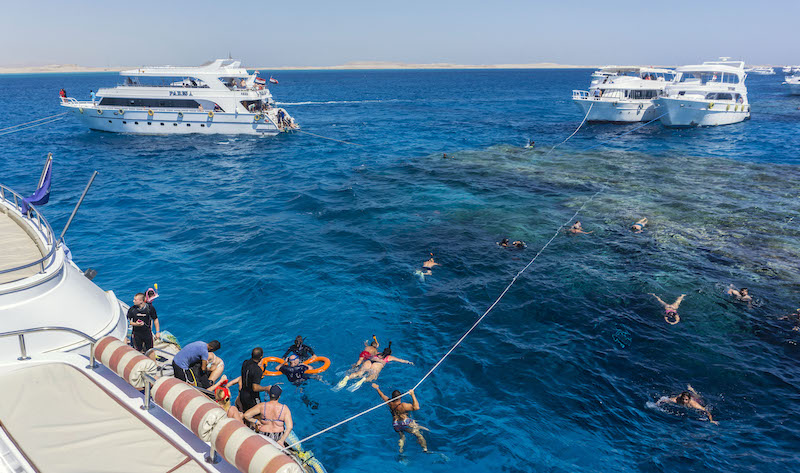 A picture taken on September 29, 2021 shows Russian tourists in the Egyptian Red Sea resort of Sharm el-Sheikh. u00e2u20acu201d AFP pic