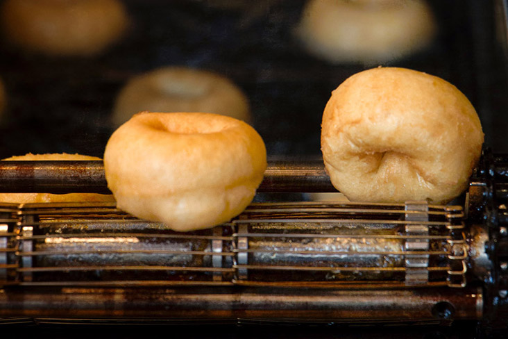 There’s nothing like doughnuts fresh from the fryer, needing only a dusting of cinnamon sugar.