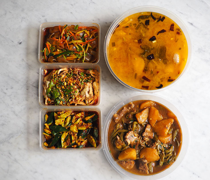 Your takeaway is neatly packed in boxes that makes it easy to just eat it in the box too