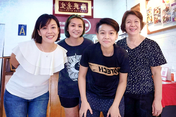 Family business (left to right): The Phan sisters – Siew Wai, Siew Mei and Siew Yie – and their mother, Wong Yoke Khan.