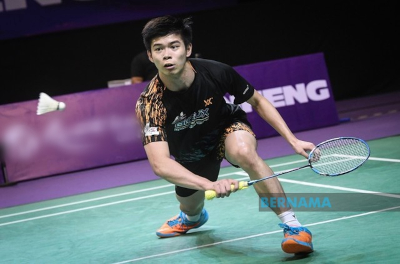 Leong Jun Hao showed great fighting spirit against the 27-year-old Kenta Nishimoto. u00e2u20acu201d Picture from Twitter/bernamadotcom