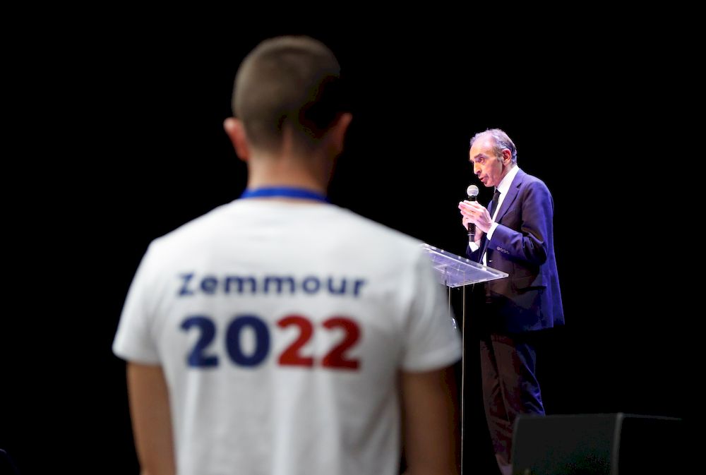 French far-right commentator Eric Zemmour attends a meeting for the promotion of his new book u00e2u20acu02dcLa France nu00e2u20acu2122a pas dit son dernier motu00e2u20acu2122 (France has not yet said its last word) in Beziers, France, October 16, 2021. u00e2u20acu201d Reuters pic
