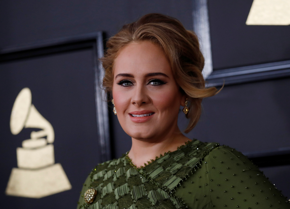 Singer Adele arrives at the 59th Annual Grammy Awards in Los Angeles, California, US, February 12, 2017. u00e2u20acu201d Reuters pic 