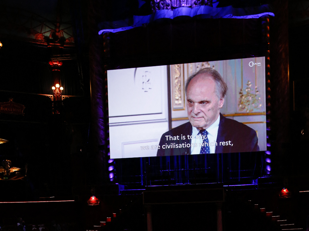 Guy Vallancien, President of CHAM during the Convention on Health Analysis and Management (CHAM) 2021, at the Cirque du00e2u20acu2122Hiver in Paris October 2, 2021. u00e2u20acu201d AFP pic