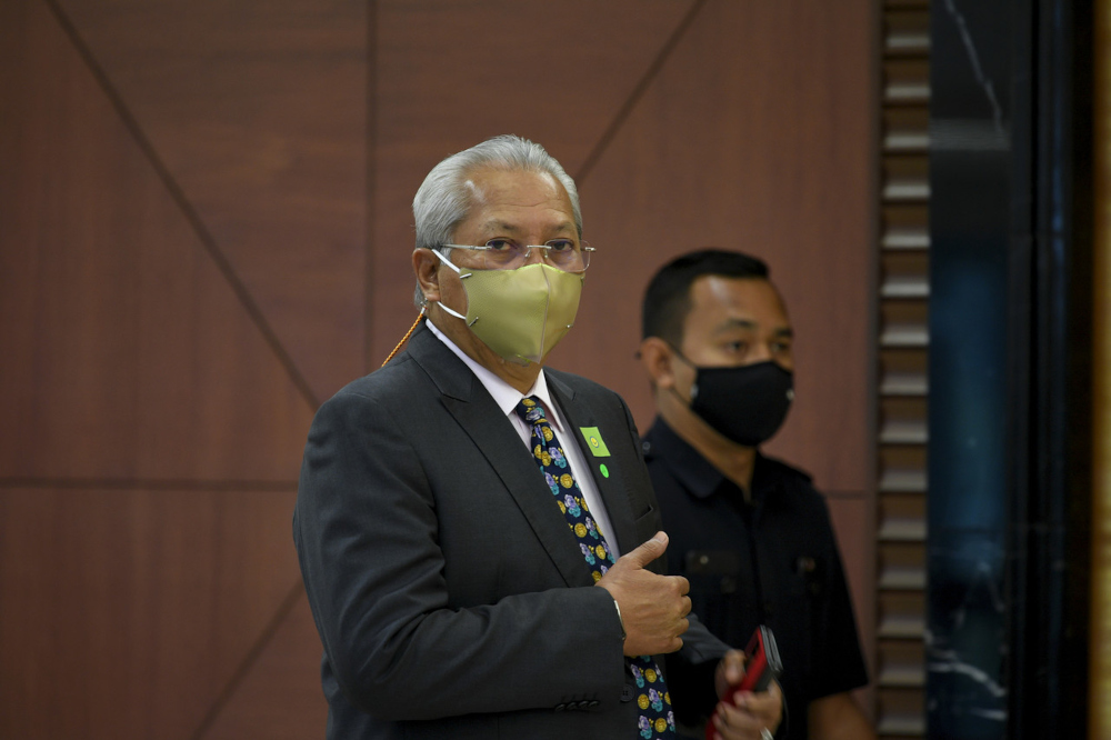 Communications and Multimedia Minister Tan Sri Annuar Musa pictured at Parliament building, October 25, 2021. u00e2u20acu201d Bernama pic 