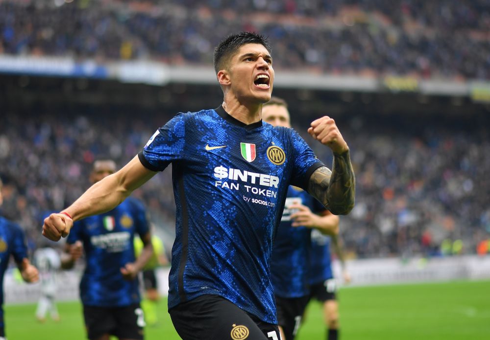 Inter Milan's Joaquin Correa celebrates scoring their first goal against Udinese at San Siro, Milan October 30, 2021. u00e2u20acu201d Reuters picnnn