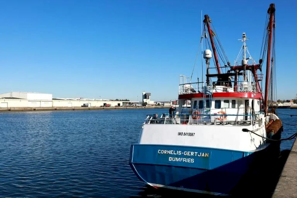 The British trawler Cornelis Gert Jan has been sequestered in Le Havre. u00e2u20acu201d AFP pic