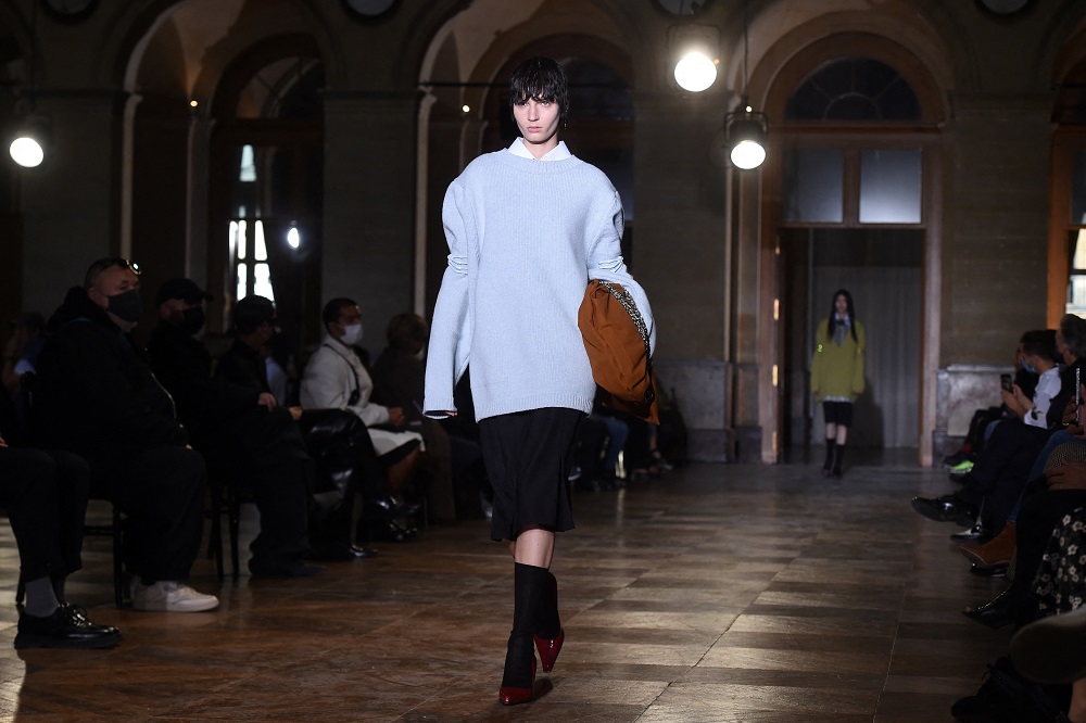 Raf Simons presented gender fluid looks during the recent Paris Fashion Week. u00e2u20acu2022 AFP pic