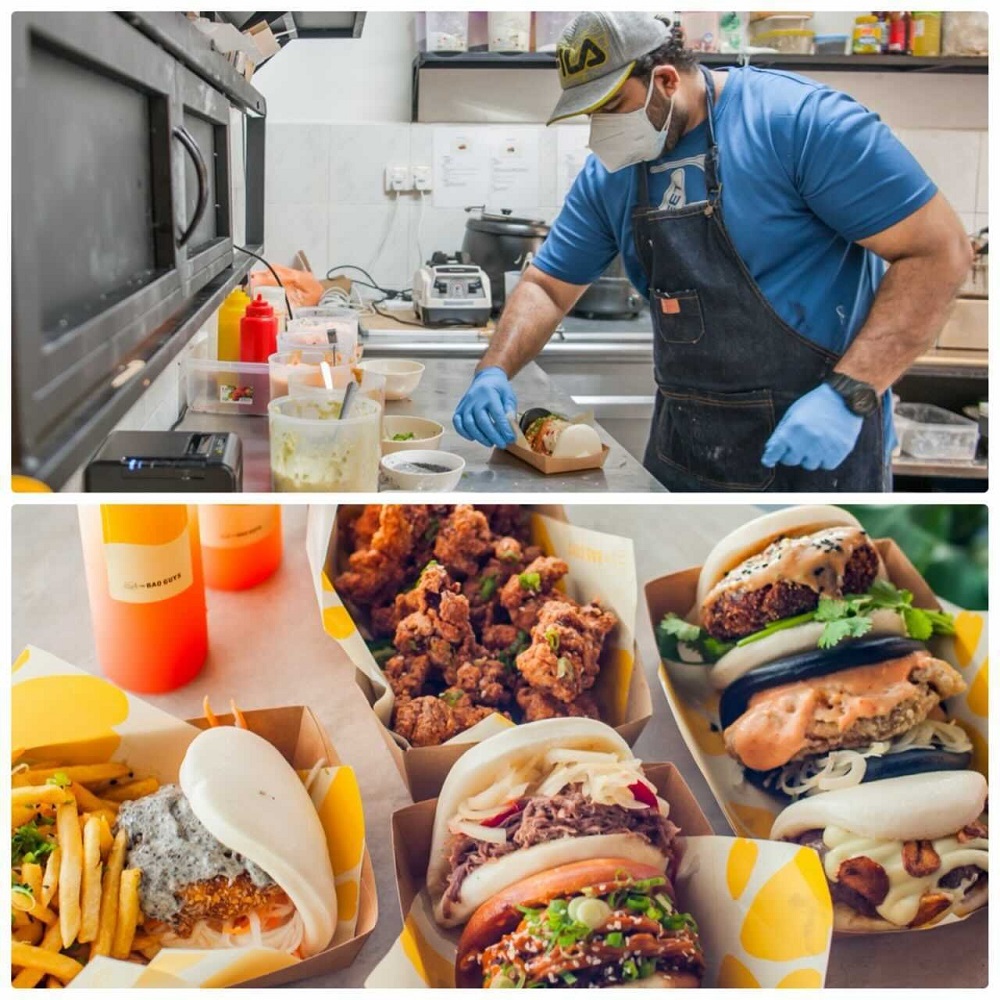 Finishing touches being put to a bao. ― Picture courtesy of Grab