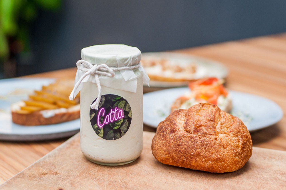 Ricotta cheese and sourdough bread from Cotta KL. ― Picture courtesy of Grab