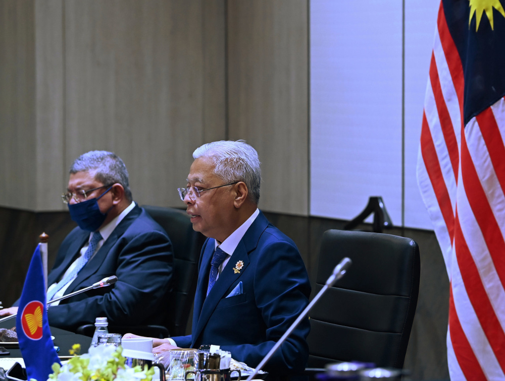 Prime Minister Datuk Seri Ismail Sabri Yaakob speaks at the 24th Asean Plus Three Summit at the 38th and 39th Asean summits in Kuala Lumpur, October 27, 2021. u00e2u20acu201d Bernama pic 