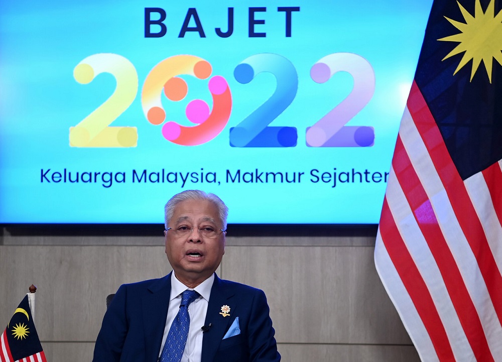 Prime Minister Datuk Seri Ismail Sabri Yaakob speaks during an interview session with the media on Budget 2022 in Kuala Lumpur October 27, 2021. u00e2u20acu2022 Bernama pic