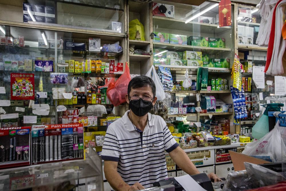 Cheung, owner of Kedai Runcit, Ubat dan Arak Yee Hong, speaks to Malay Mail during an interview in Sentul.  — Picture by Firdaus Latif