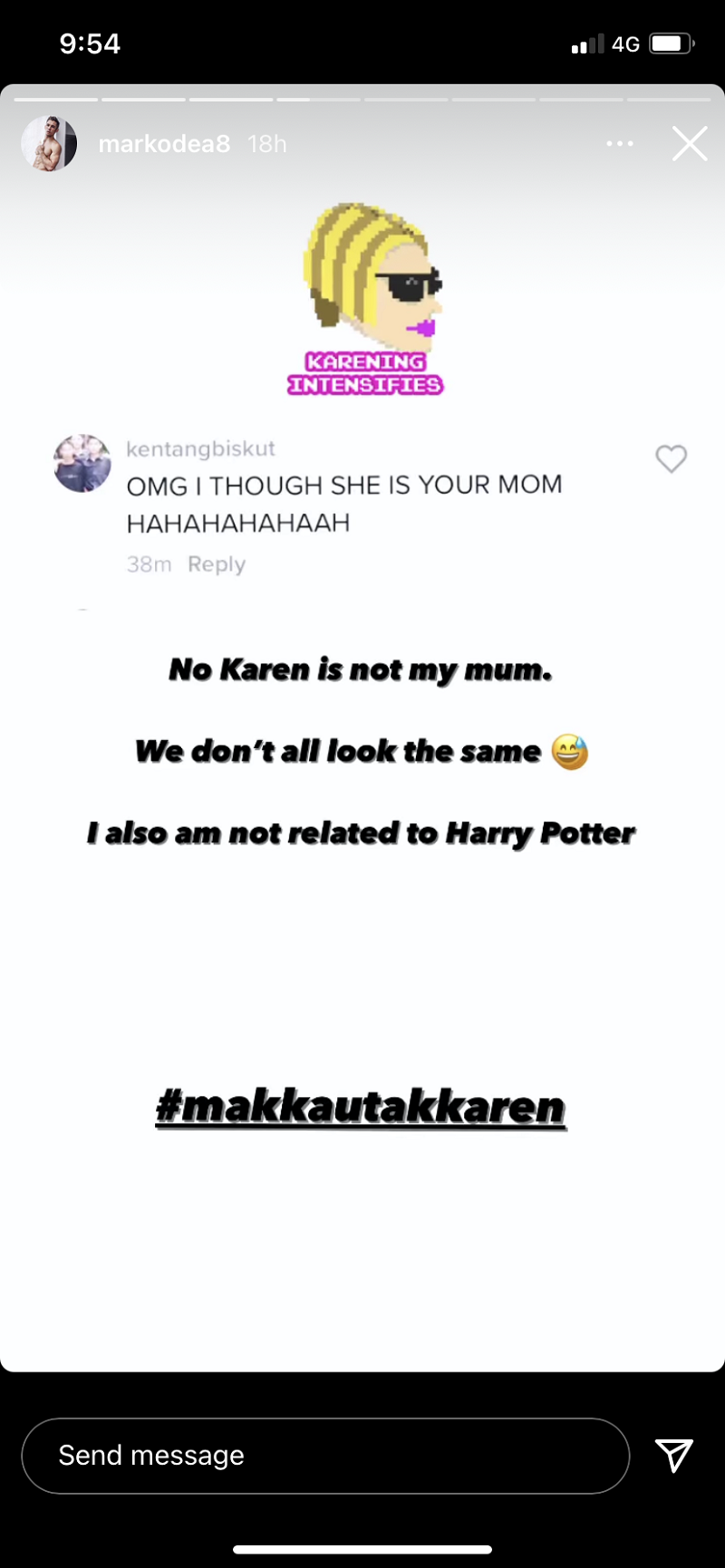 Some thought the Karen who made headlines this week was O’Dea’s mother. ― Picture via Instagram/Mark O’Dea