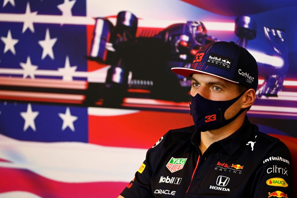 Red Bull's Max Verstappen during the press conference at the Circuit of the Americas in Austin October 21, 2021. u00e2u20acu201d Reuters pic