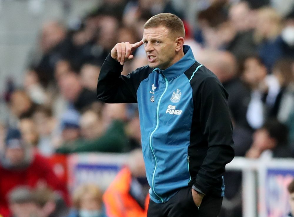 nNewcastle United caretaker Graeme Jones during the match against Chelsea at St Jamesu00e2u20acu2122 Park, Newcastle October 30, 2021. u00e2u20acu201d Reuters picn