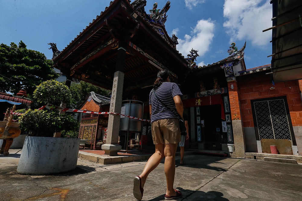 Visitors are seen at the Snake Temple in Bayan Baru, Penang October 15, 2021. u00e2u20acu2022 Picture by Sayuti Zainudin