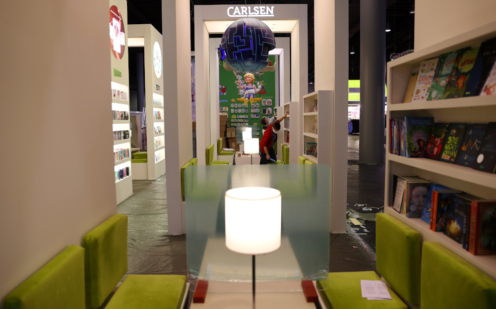 Publishers make final preparations prior to the start of the worldu00e2u20acu2122s largest book fair in Frankfurt, Germany, October 19, 2021. u00e2u20acu201d Reuters pic 
