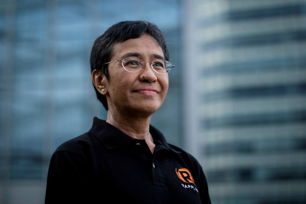 Filipino journalist and Rappler CEO Maria Ressa, one of 2021 Nobel Peace Prize winners, poses for a portrait in Taguig City, Metro Manila October 9, 2021. u00e2u20acu201d Reuters pic
