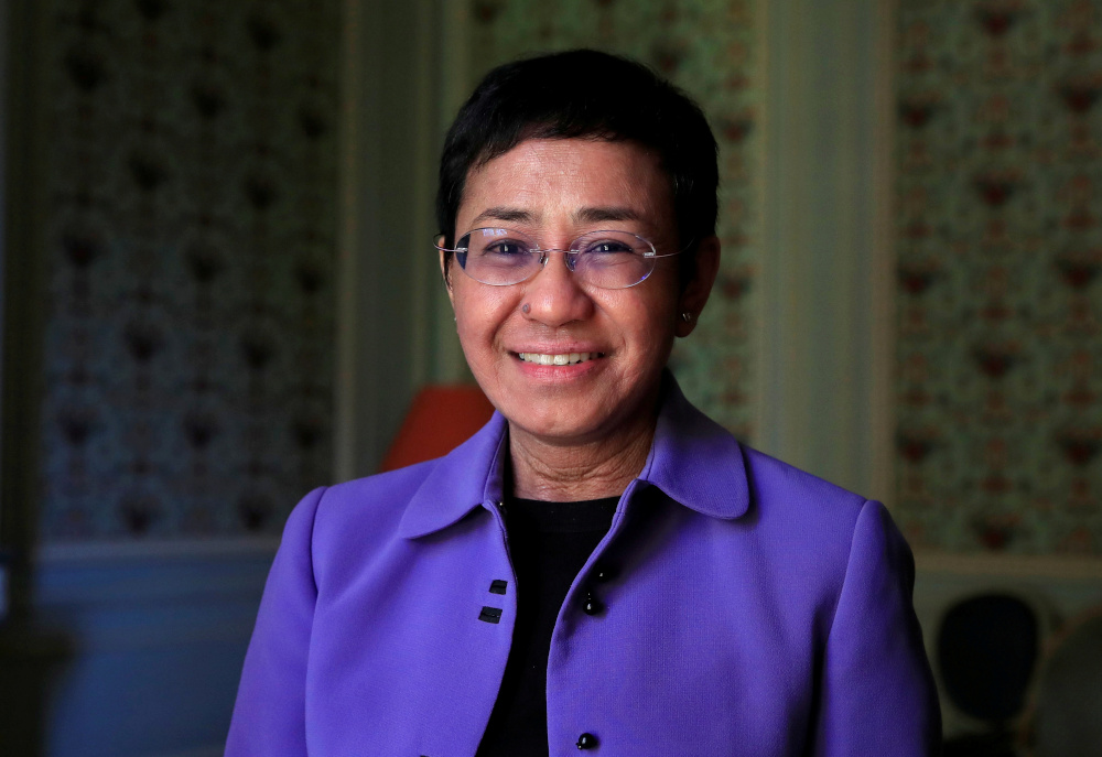 Journalist and Rappler CEO Maria Ressa at a news conference to launch a commission to draft an u00e2u20acu02dcInternational Declaration on Information and Democracyu00e2u20acu2122 hold by Human rights group Reporters Without Borders in Paris September 11, 2018. u00e2u20acu201d Reuters pic