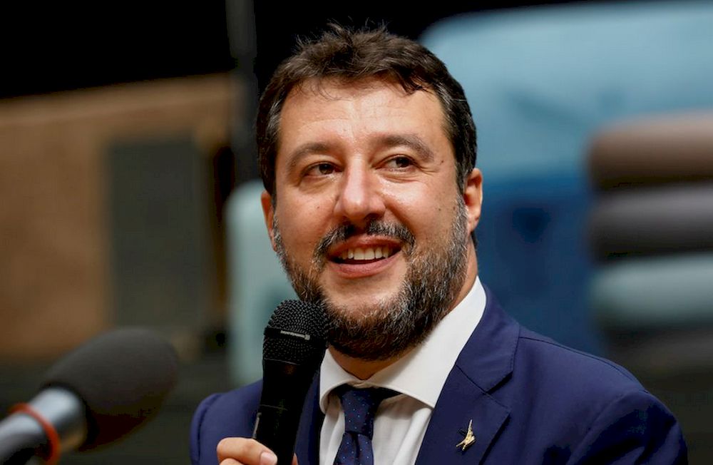 Far-right leader Matteo Salvini speaks during a news conference in Catania, Italy, October 3, 2020. u00e2u20acu201d Reuters pic