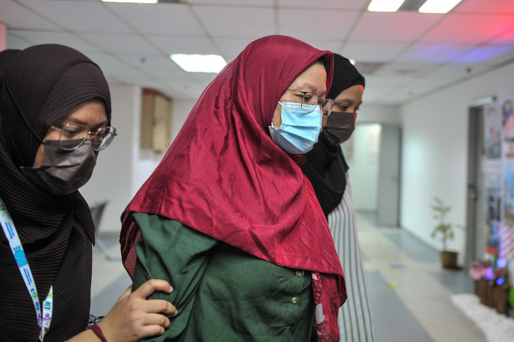 Sharifah Mazlan is accused of abusing the six-year-old child at an autism intervention centre in Bandar Baru Ampang at 10am on October 1. u00e2u20acu201d Bernama pic 