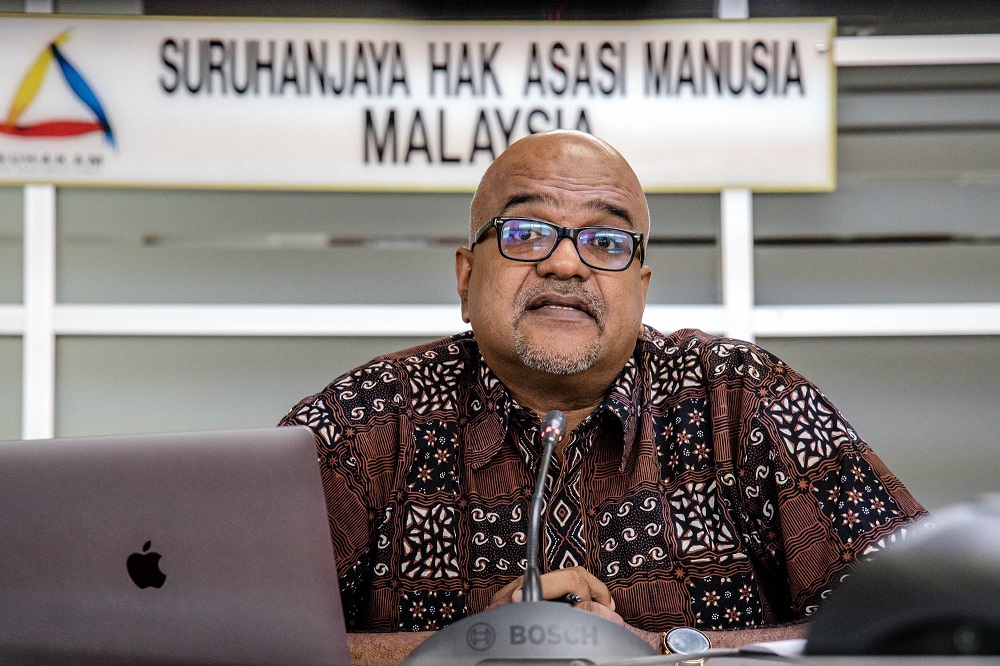 Suhakam commissioner Jerald Joseph speaks during a press conference in Kuala Lumpur October 22, 2021. u00e2u20acu2022 Picture by Firdaus Latif