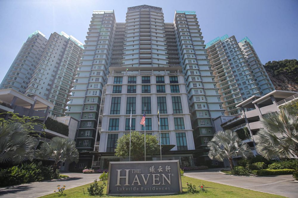 A general view of the Haven Lakeside Residences in Ipoh. — Picture by Farhan Najib