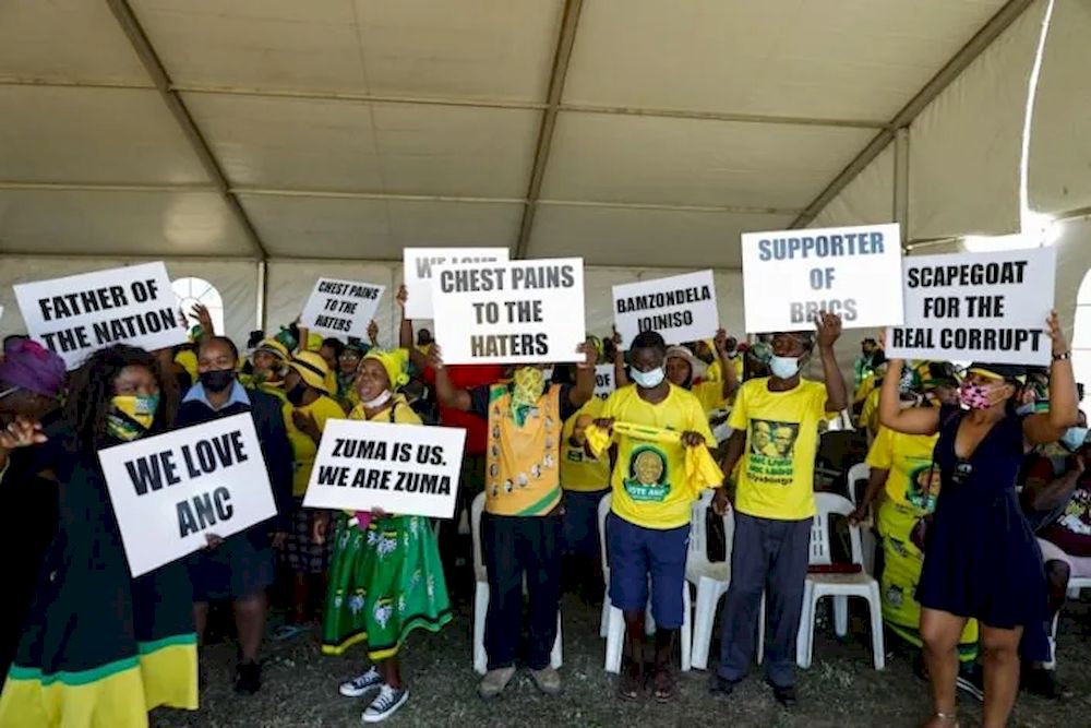 Zuma was released in early September but has not appeared in public since. u00e2u20acu201d AFP pic