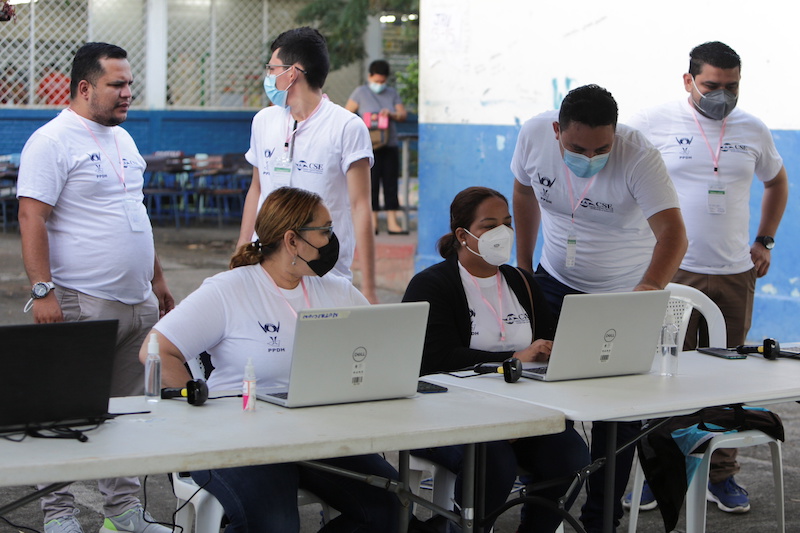 Electoral workers prepare to receive voters at a school used as polling station during the country's presidential election in Managua, Nicaragua November 7, 2021. u00e2u20acu201d Reuters pic