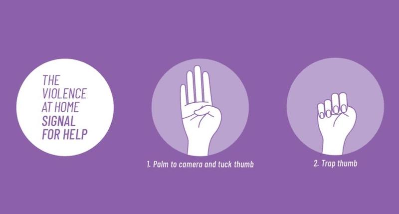 A driver had recognised the hand signal and called 911, which dispatched law enforcement officers to intercept the vehicle. u00e2u20acu201d Picture courtesy of Halton Police/Twitter