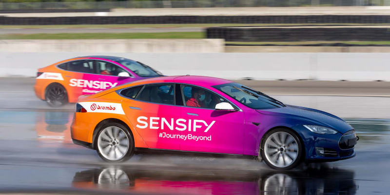 Brembo is testing Sensify, a brand-new u00e2u20acu02dcintelligentu00e2u20acu2122 braking system. u00e2u20acu201d Picture courtesy of Brembo, Brembo Sensify