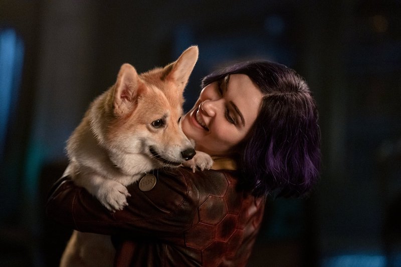 Actress Daniella said carrying the heavy dogs kept her in great shape. u00e2u20acu201d Picture courtesy of Netflix