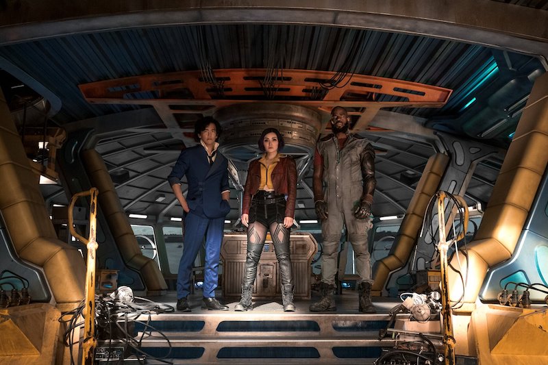 From left: Cho, Pineda and Shakir play Spike, Faye and Jet in the live-action series that’s based on the revered anime. — Picture courtesy of Netflix 