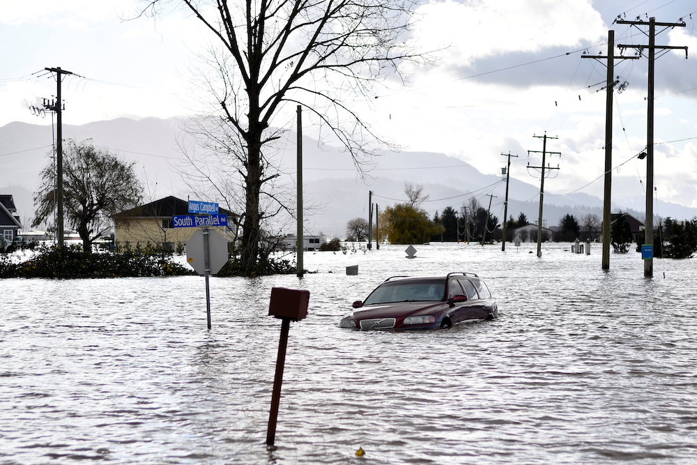 South Parallel road is submerged in flood water after rainstorms caused flooding and landslides in Abbotsford, British Columbia, Canada November 16, 2021. u00e2u20acu201d Reuters pic
