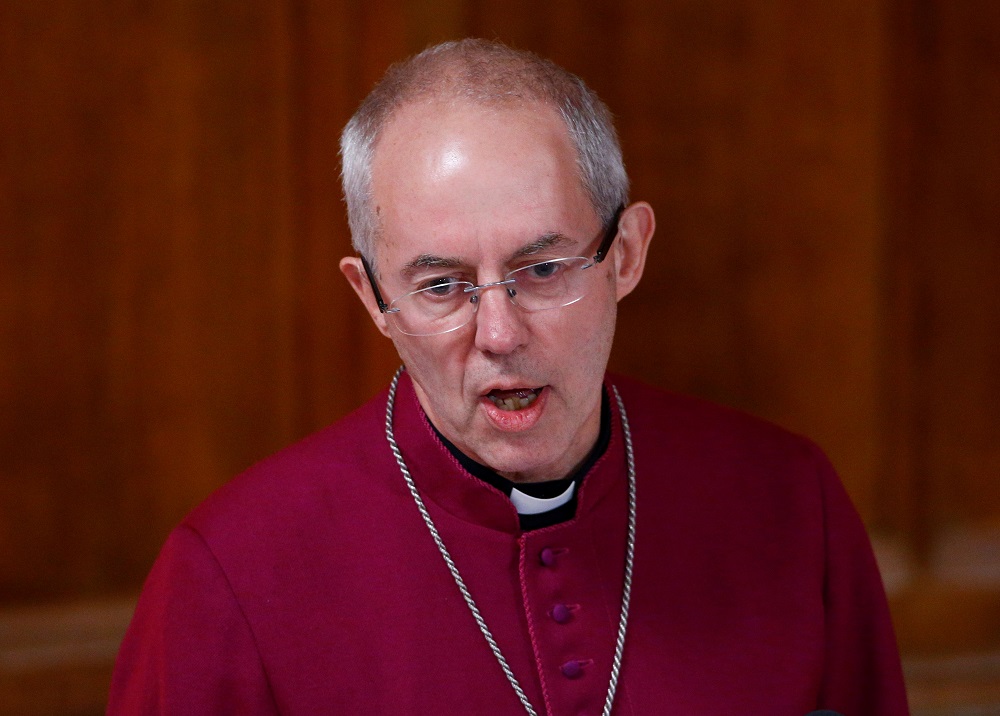 Archbishop of Canterbury Justin Welby speaks during the annual Lord Mayor's Banquet at Guildhall in London November 12, 2018. u00e2u20acu201d Reuters pic