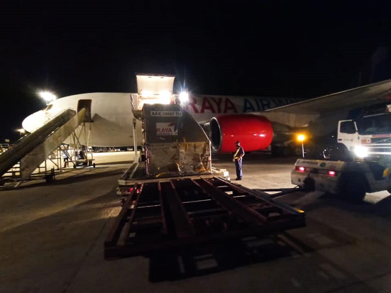 Picture shows 132,000 Pfizer-BioNTech vaccine doses arriving at the Kuching International Airport last night.  u00e2u20acu201d  Picture via Facebook/Dr Sim Kui Hian