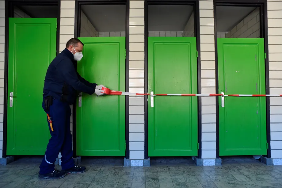 A high school principal in Texas, US has ordered doors to bathrooms be removed to improve safety. u00e2u20acu201d AFP pic