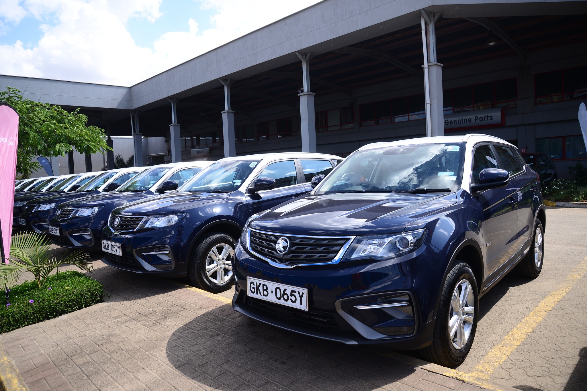 30 brand new Proton X70 will be used as the official vehicles for the Kenya Police Service. u00e2u20acu201d Photo courtesy of Facebook/ Proton Kenya 