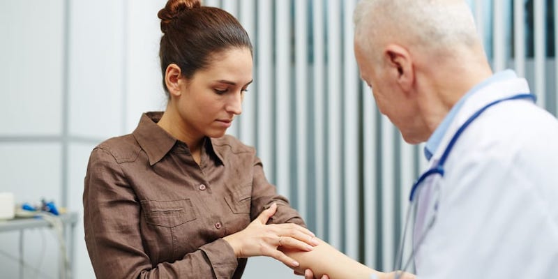 Psychodermatology focuses on the psychological dimension of dermatological diseases. u00e2u20acu201d shironosov / Getty Images