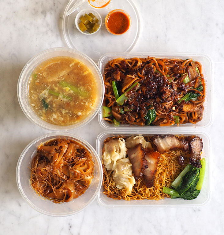 You mix the sauce with the noodles for the 'char hor fun'