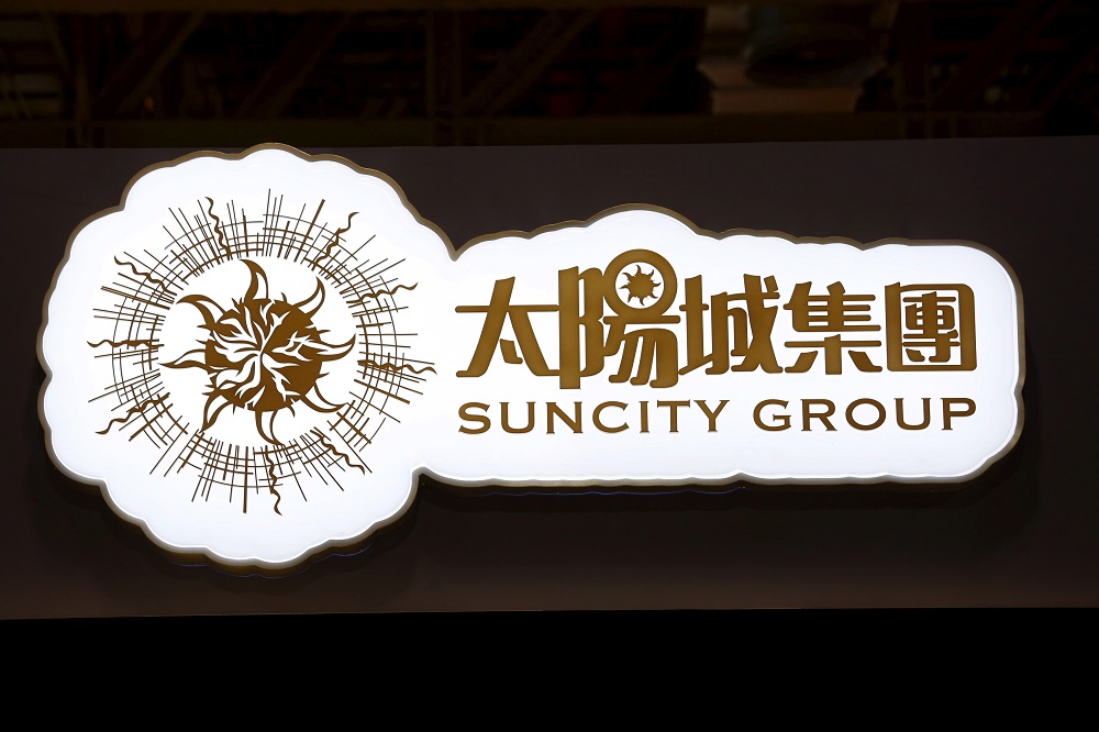 A logo of Macau junket operator Suncity Group is seen at a gaming fair in Macau, China November 18, 2015. u00e2u20acu2022 Reuters file pic