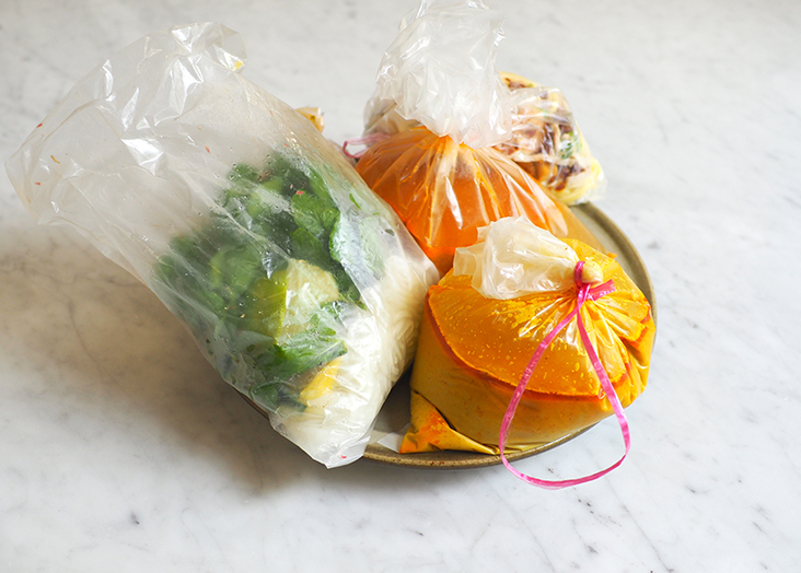 Your takeaway is packed neatly in the packets.