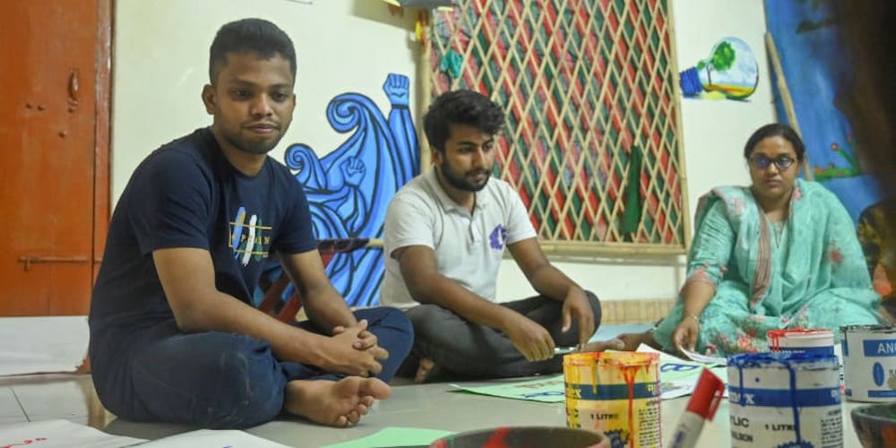 Sohanur Rahman, a voluntary climate activist of a Bangladeshi youth organisation for raising awareness and a participant of the upcoming COP27 conference. u00e2u20acu201d ETX Studio pic