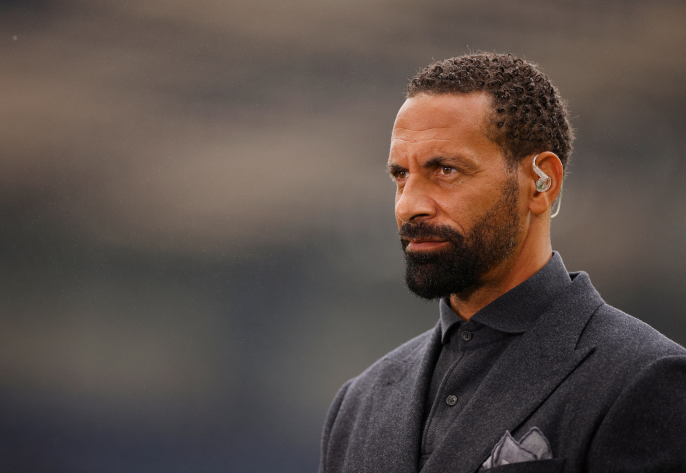 Former player Rio Ferdinand and TV pundit is seen at Stamford Bridge before the Chelsea v Manchester City match, September 25, 2021. u00e2u20acu201d Action Images pic via Reutersnn