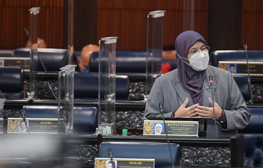 Women, Family and Community Development Deputy Minister Datuk Siti Zailah Mohd Yusoff said the number of Muslim divorces recorded during that period was 3,582 cases while 2,076 cases involved non-Muslim couples. u00e2u20acu201d Picture from Twitter/Bernamadotcomn