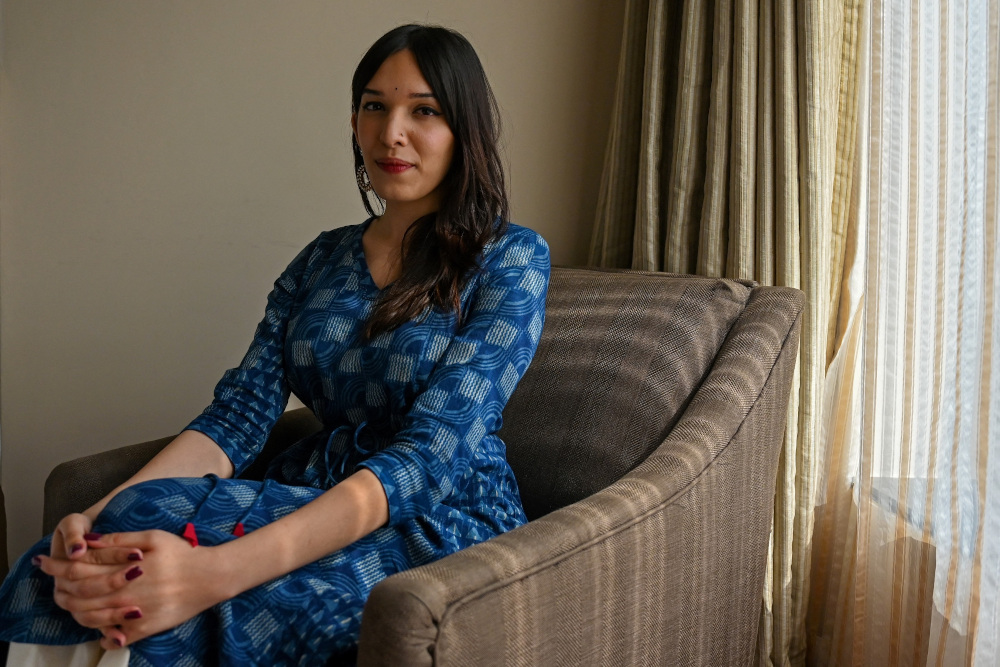 Doctor Trinetra Haldar Gummaraju poses for a picture before an interview with AFP in Mumbai. u00e2u20acu201d AFP pic